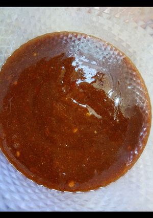 A picture of Bar B Q sauce/Bbq sauce.