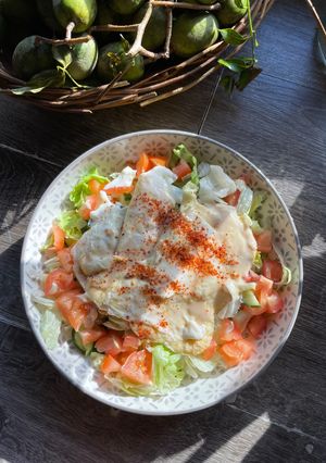 Gambar Egg Salad with Roasted Sesame Sauce