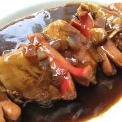 A picture of Ayam saos inggris.