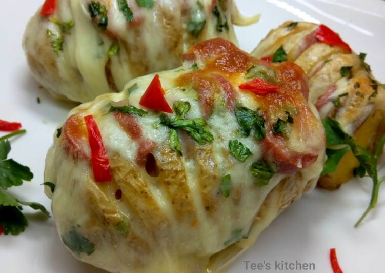 Steps to Prepare Baked cheesy potatoe