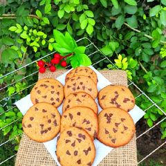 A picture of Chocolate chip cookies.