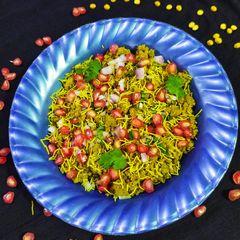 A picture of Sev Khamani Steamed Bengal gram Crumbs (Chana Dal).