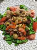 Ensalada base de tomate (4 variantes)
