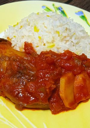 عکسی از دستور خورشت بادمجان بدون گوشت 🍆