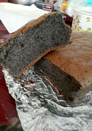 黑芝麻醬將將將蛋糕 的食譜成品照片