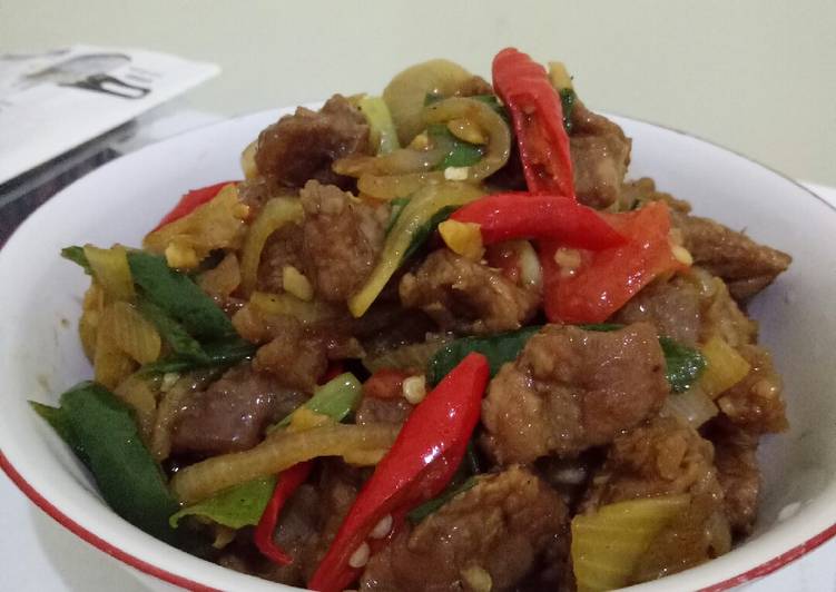 Daging sapi bawang bombay