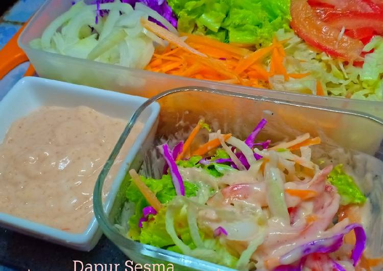 Cara Mudah Membuat Salad sayur Lezat