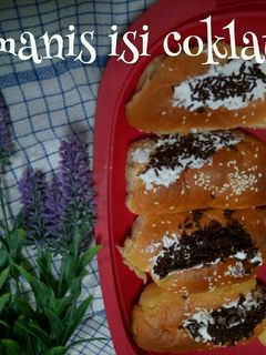 Foto resep Roti manis isi coklat water roux (thang zong)