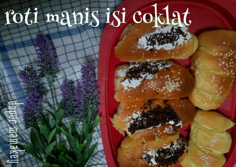 Cara Gampang Membuat Roti manis isi coklat water roux (thang zong) Anti Gagal