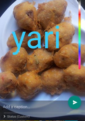 A picture of Sardine yam balls.