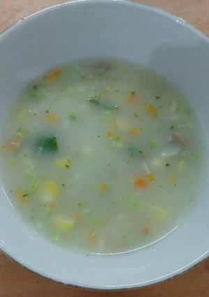 Foto resep Brokoli Mushroom Baby Cream Soup (Sup Krim MPASI 1 tahun+)