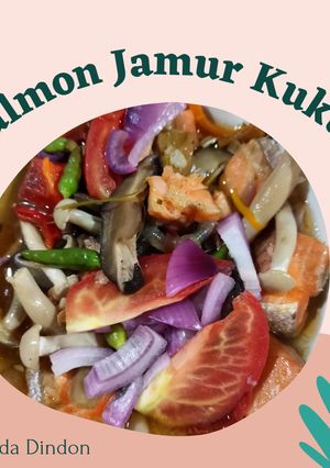 Foto resep Salmon Jamur Kukus