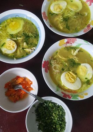 Foto resep 5. Soto Ayam Kuah Kuning