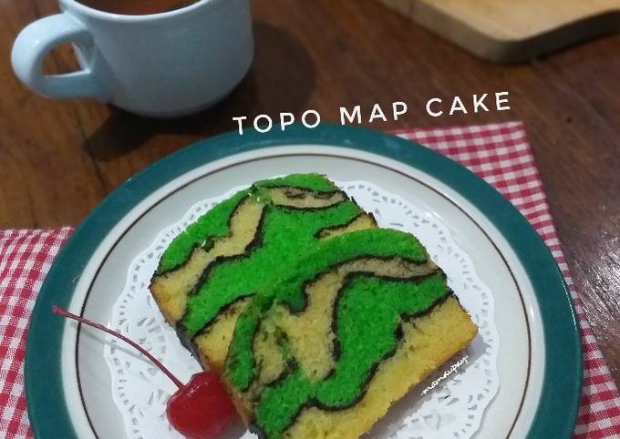 Resep Topo Map Cake Oleh Mama Upay Cookpad