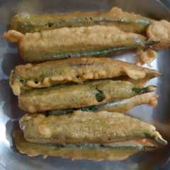 รูปของ Okra (bhindi) goreng cripsy