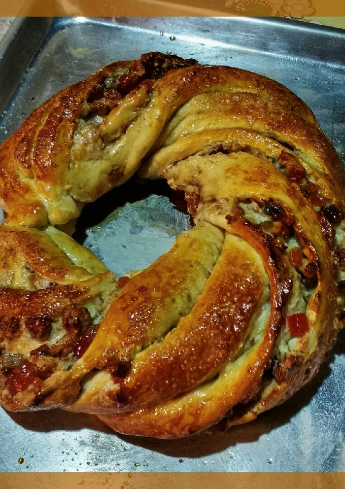 Una foto de Rosca Navideña Rústica