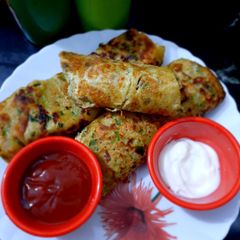 A picture of Egg Paratha.