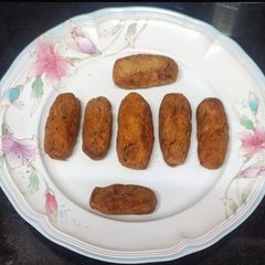 A picture of Bread potato nuggets in air fryer.