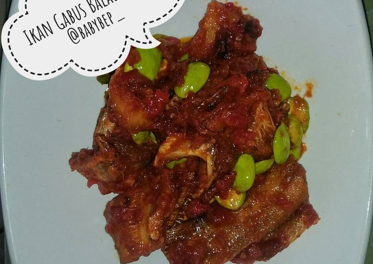 Ikan Gabus Balado Pete