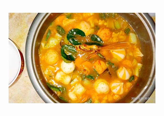 Resep Suki Tom Yam Baso Seafood Oleh Salma Putri Cookpad