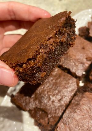 Una foto de Brownies de doble chocolate 🍫🤎