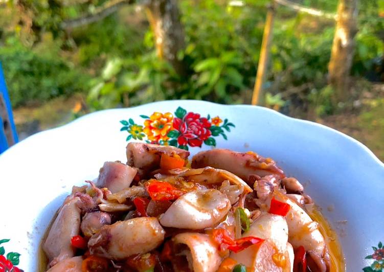 Resep Tumis Cumi Asin, Enak Banget