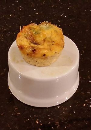 A picture of Ham and Cheese Crustless Mini Quiches.