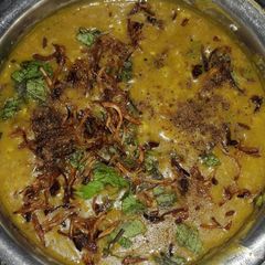 A picture of Gujarati khatti meethi dal recipe.
