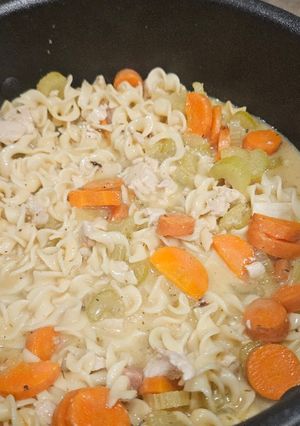 A picture of Quick Easy Chicken Noodle.