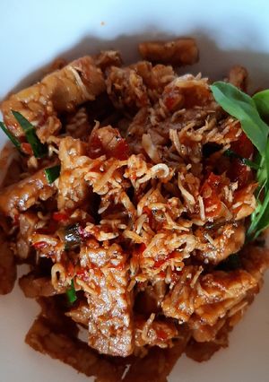 Foto resep Teri tempe pedes