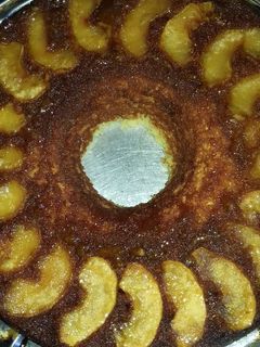 Una foto de Torta de manzana invertida