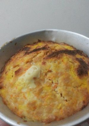 Foto resep Baked Bread (with veggies) Pudding