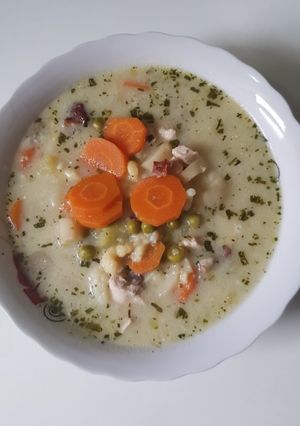 Tárkonyos csirkeraguleves recept fotója