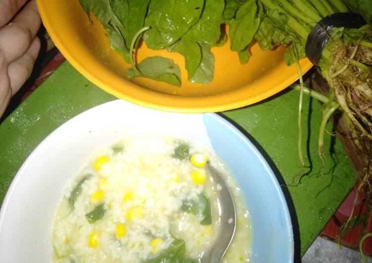 Langkah Mudah untuk Menyiapkan Bayam bubur manado, Lezat Sekali