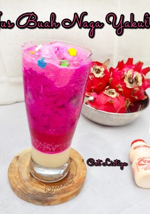 Foto resep Jus Buah Naga Yakult