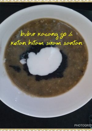 Foto resep Bubur kacang hijau dan ketan hitam siram santan