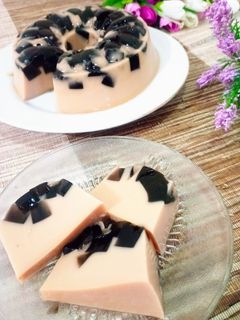 Foto resep Puding Teh Susu Cincau