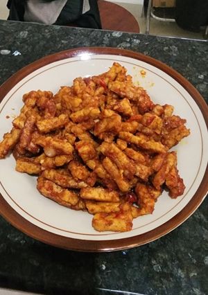 Foto resep Orek tempe pedas manis