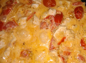 Una foto de Pollo salteado con Cherry para pasta