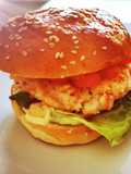 Garnelenburger mit Limetten Chili Mayonnaise