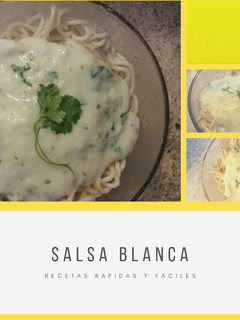 Una foto de Salsa blanca con cilantro