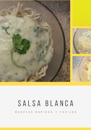 Una foto de Salsa blanca con cilantro