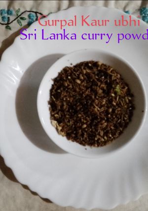 A picture of Sri Lankan curry powder.