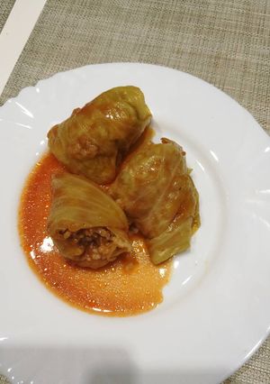 Töltött savanyú káposzta recept fotója