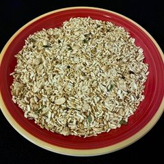 A picture of Pressed rice mixture.