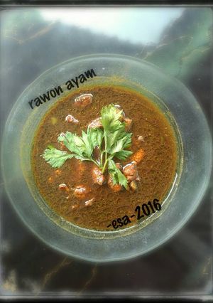 Foto resep rawon ayam