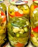 Закуска на зиму из маринованных овощей. Просто и быстро | Snack for the winter of pickled vegetables