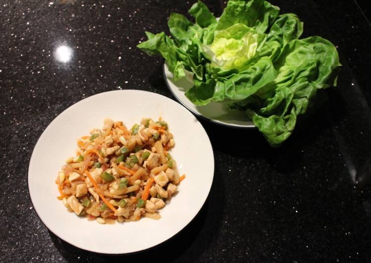 Recipe of Super Quick Homemade Chicken Lettuce Wraps