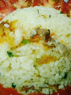 Hình của món Cơm chiên cá mặn.