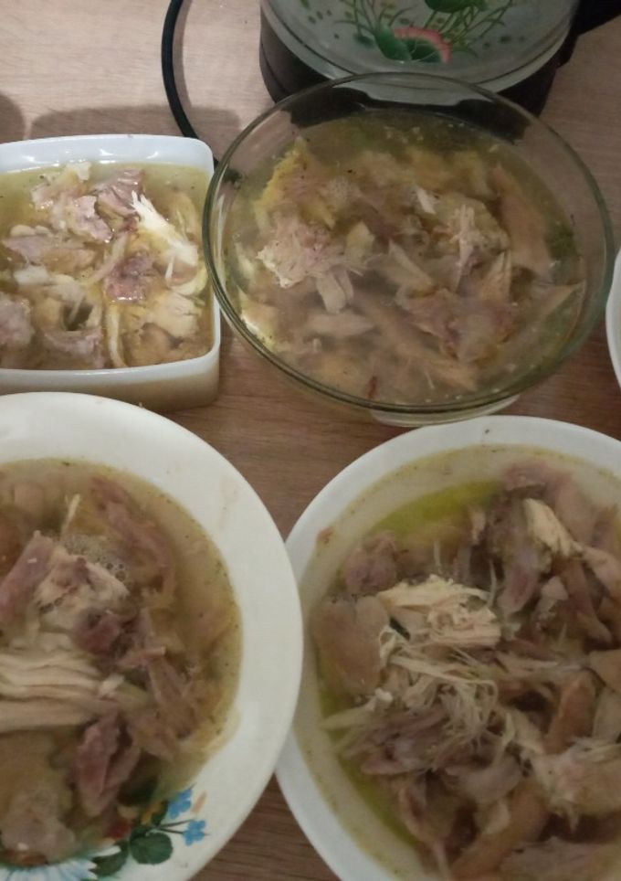 Фото Холодец из курицы и рульки свиной.
